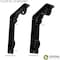 Ekena Millwork Fleur De Lis Wrought Iron Bracket, (Single center brace), Antiqued Brass 1 1/2"W x 5 1/2"D x 8"H BKTM01X05X08SFLABS - alternate 2